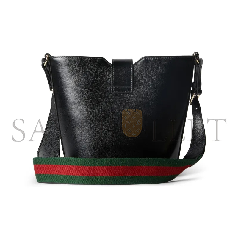 G*u*i leather mini bucket 782908 (20.5*18.5*12.5cm)